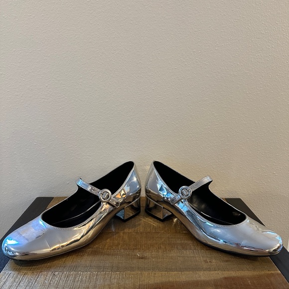 Steve Madden Sessily Mary Jane Pumps Shoes in Silver | Women’s 9 - Picture 4 of 7